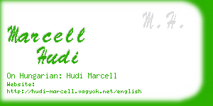 marcell hudi business card